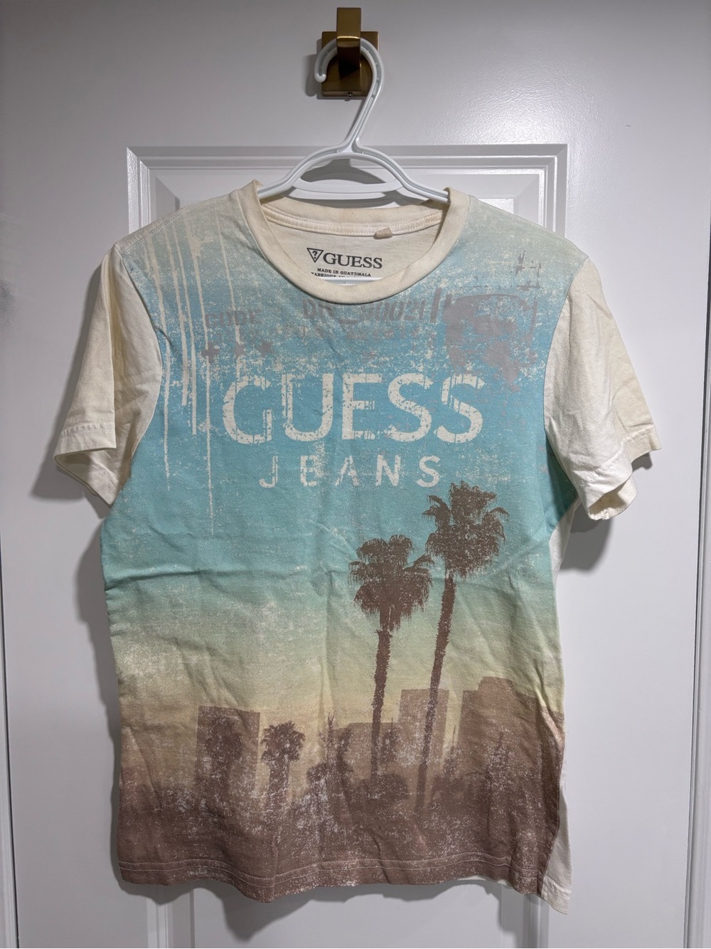 Guess Palm Tree Skyline T-Shirt